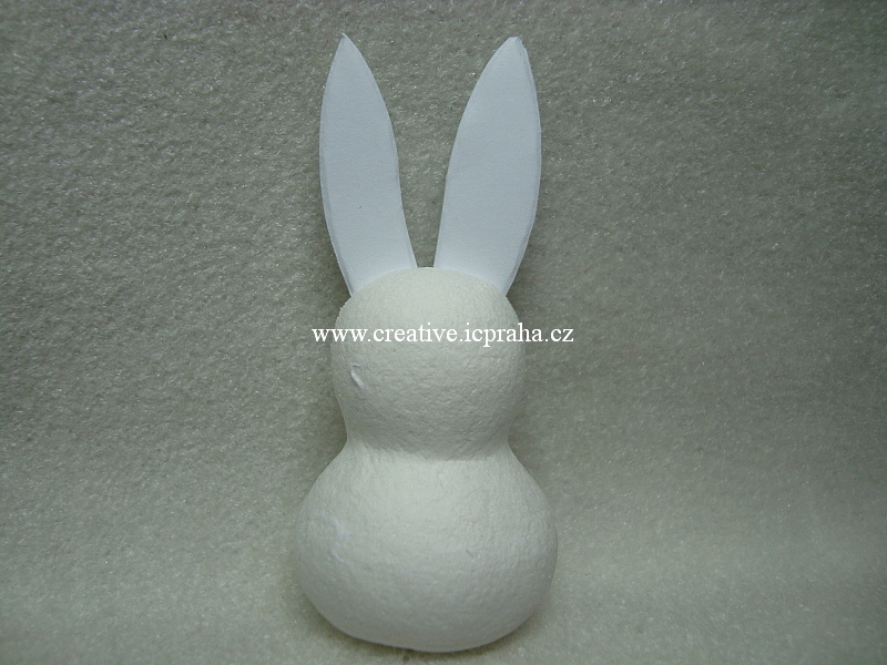 figurka vatová - Zajíc malý 8cm - 1ks 41005105